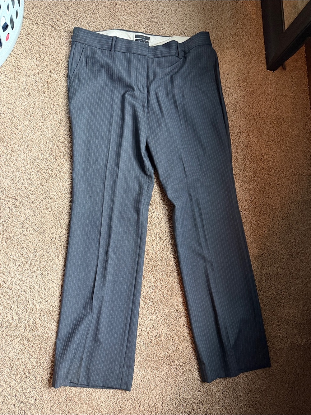 J. Crew Women’s Suit Charcoal Pinstripe Single-Button Blazer & Pants Super 120s - Picture 3 of 6